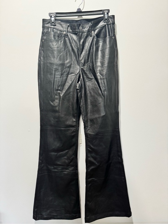 GAP Denim - Gap Black Faux Leather Flare Jeans | Excellent Used Condition | Size 8 Short